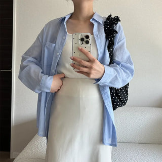 Summer Simple Sheer Shirt
