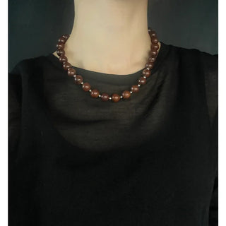 Woody Bead Necklace
