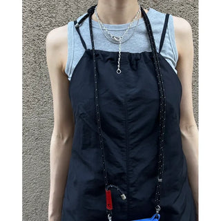 Backless long camisole dress
