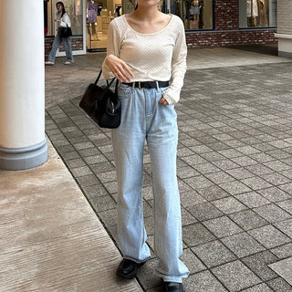 Loose-fit summer denim