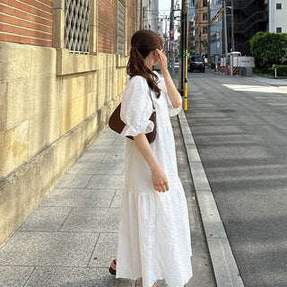Puff Long Dress