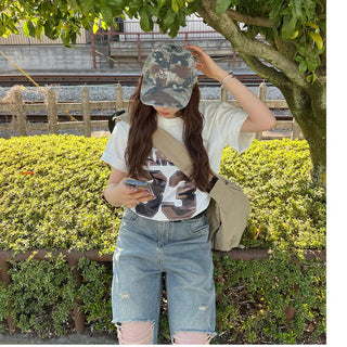 (Unisex) Camo Ball Cap