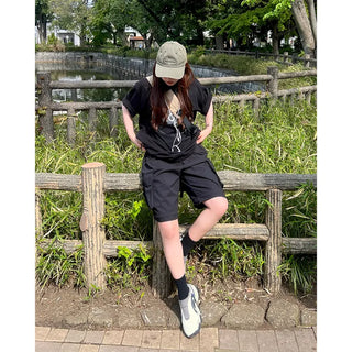(Unisex) Lettering Front Logo T-Shirt