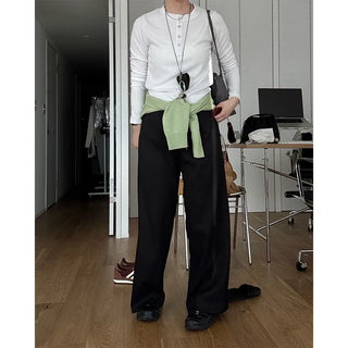 Button-up long T-shirt