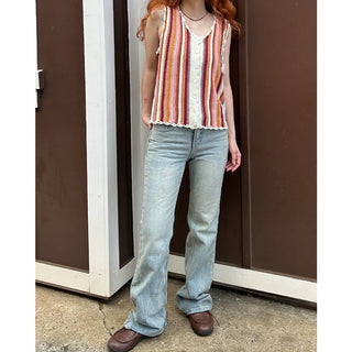 Semi-bootcut denim