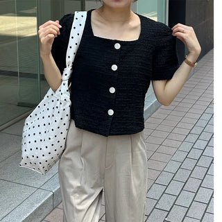 Square puff short jacket