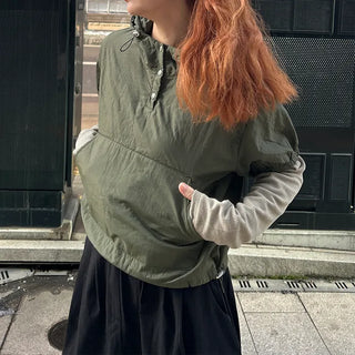 Layered nylon parka