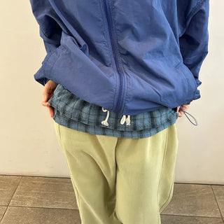 Checked tiered layered skirt