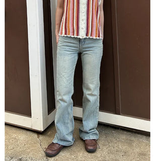 Semi-bootcut denim