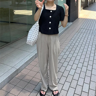 Square puff short jacket