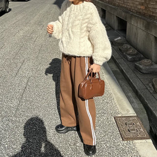 Track line string pants