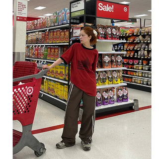 Low-rise track pants