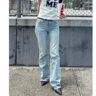 Semi-bootcut denim