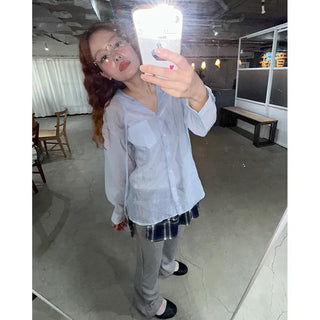 Sheer hooded shirt