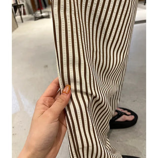 Cotton striped pants