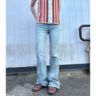 Semi-bootcut denim