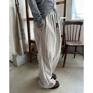 Striped Banding Pants