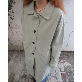 Single trench coat