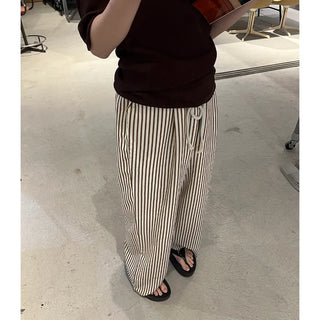 Cotton striped pants