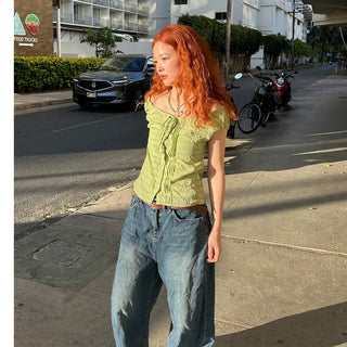 Checked feminine blouse