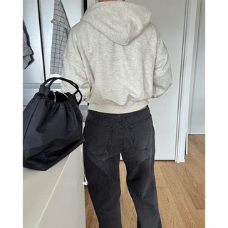 Lightweight cropped hoodie