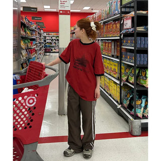 Low-rise track pants