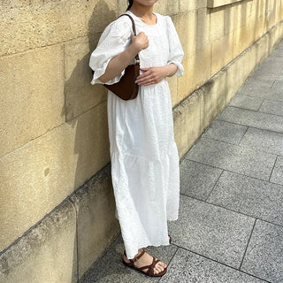 Puff Long Dress