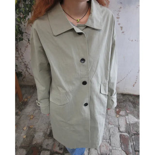 Single trench coat