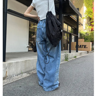 Mesh string drawstring backpack
