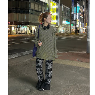 Oversized striped T-shirt
