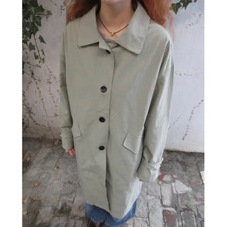 Single trench coat