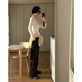 Button-up long T-shirt