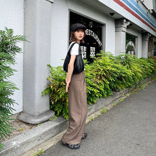 Round-cut cropped T-shirt