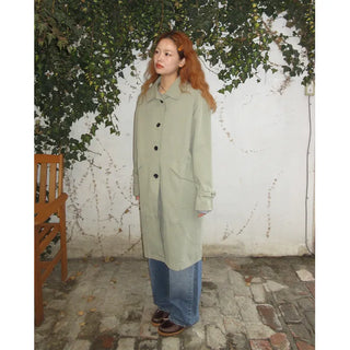 Single trench coat