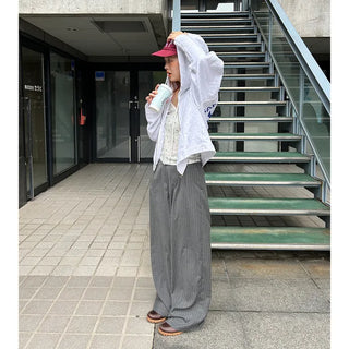 Classic striped slacks