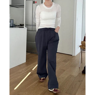 Basic Banding Cotton Pants