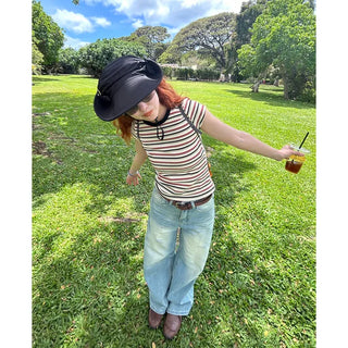 Striped Round T-shirt