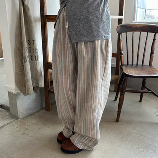 Striped Banding Pants