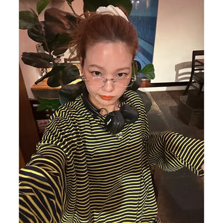 Oversized striped T-shirt