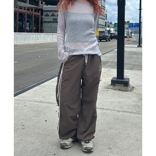 Low-rise track pants