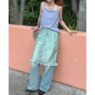 Layered ruffle skirt