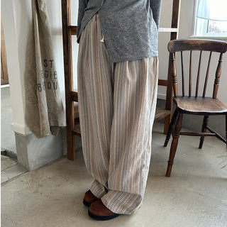 Striped Banding Pants