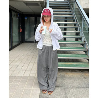 Classic striped slacks