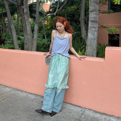 Layered ruffle skirt