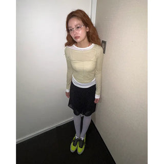 Fake layered T-shirt