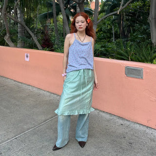 Layered ruffle skirt