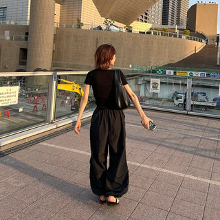 Hearts Nylon Banding Pants