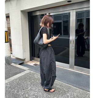 Hearts Nylon Banding Pants