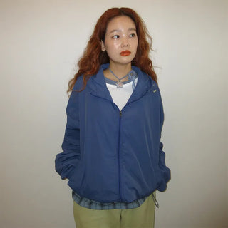 (Unisex) Nylon Hooded Zip-Up