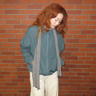(Unisex) Nylon Hooded Zip-Up